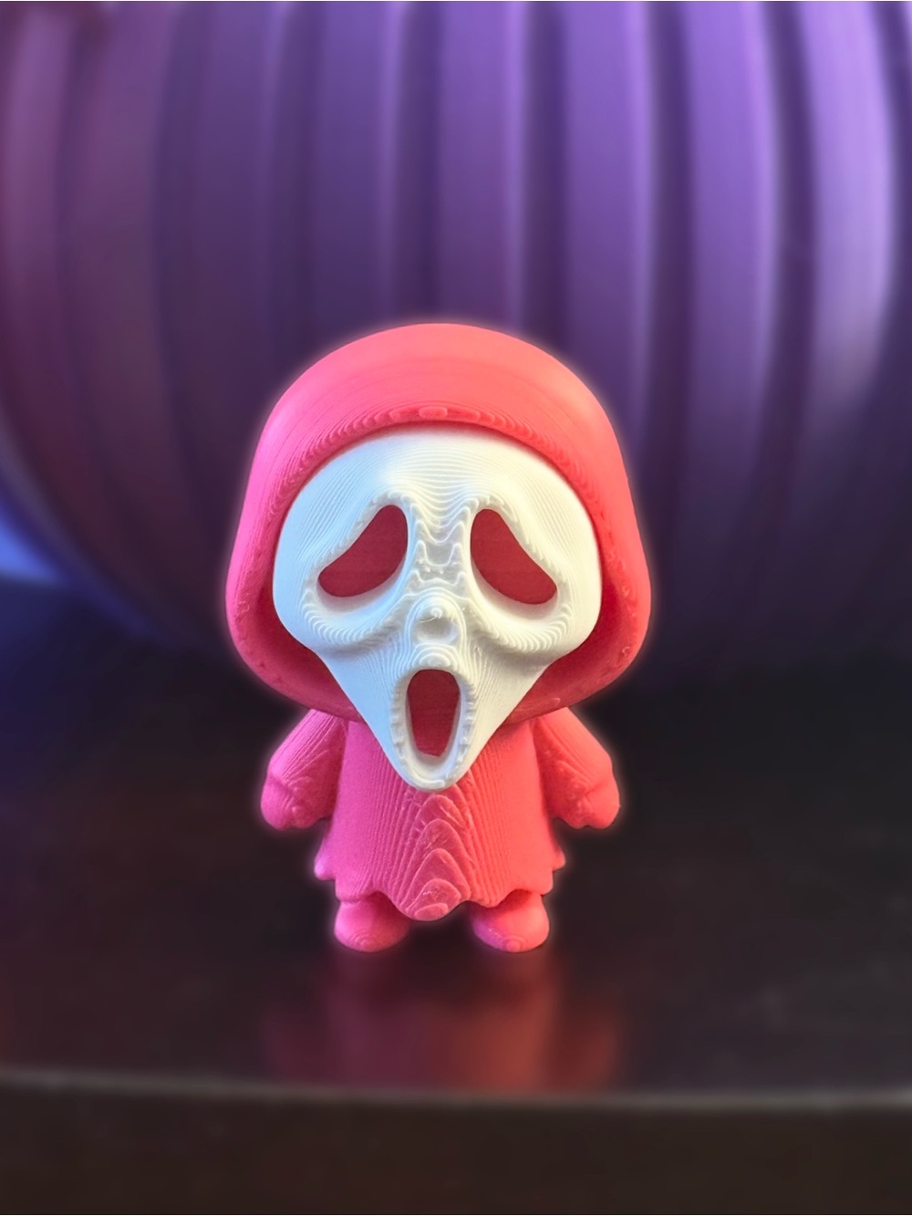 Ghost face 3d printed figure